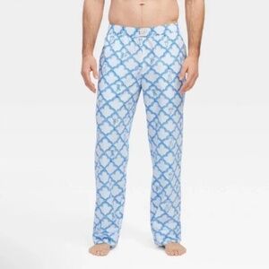 Roller Rabbit × Target Men's Geo Trellis Pajama Pants Blue 3XL Tall